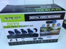 4CH DVR Kit 600TVL CCTV Camera System with Cable...